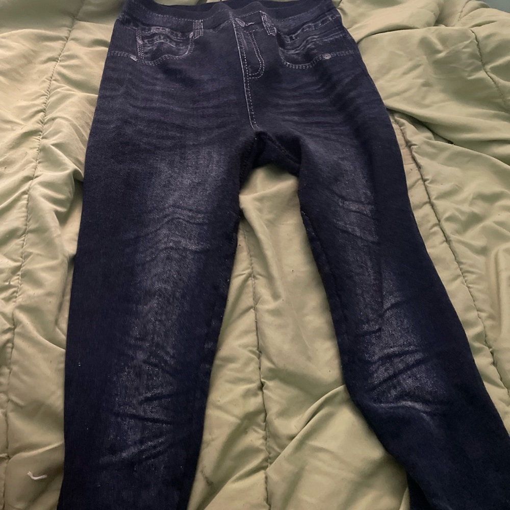 Dark Blue Denim Jeggings